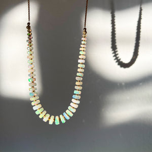 Rainbow Bridge Opal Necklace